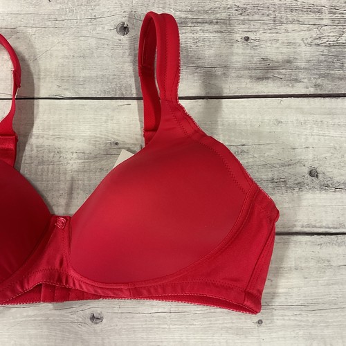 Reggiseno ABC American Breast Care Mastectomia Donna 38B Rosso Senza Fili 106 NUOVO - Foto 3 di 10