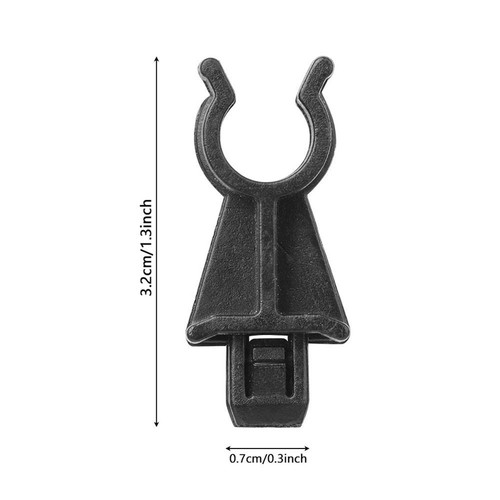 For Nissan Qashqai J10 Hood Bonnet Support Rod Cable Clip Black (Package of 10) - Picture 8 of 8