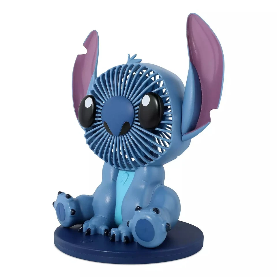 Ventilador de Escritorio Disney Stitch Ventilador Portátil Recargable USB 3 Velocidades Ajustes Inalámbrico Foto 4 de 4
