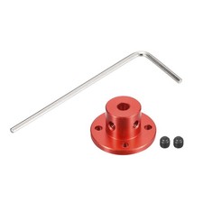 2Pcs 5mm Flange Coupling Connector Red 4pcs Screw 2pcs Hex Wrench