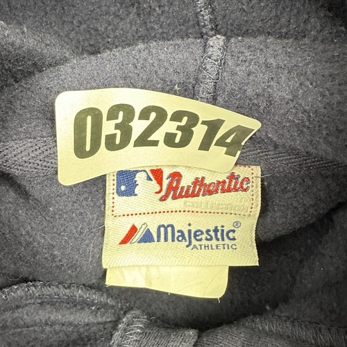 Detroit Tigers Hoodie Men Medium Blue Majestic Sweatshirt MLB Pullover M - Picture 4 of 8