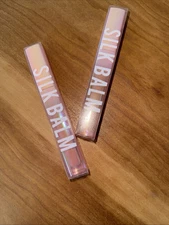 HUDA BEAUTY Silk Balm Hydra Plumping Lip Balm in BLUSH Full Size Set Of 2!