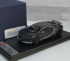 Bugatti Chiron Sport Grey Carbon with Gris Rafale Frame Looksmart 1/43 #LS490D