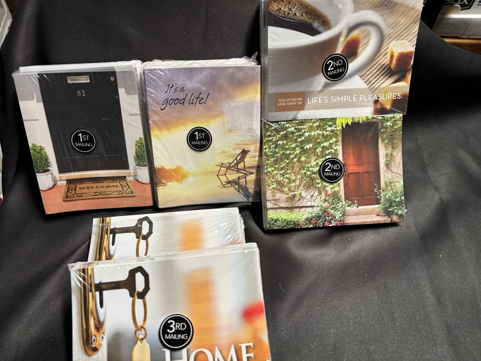 LOTE de tarjetas postales de agentes inmobiliarios comercializa tus servicios 150 tarjetas y sobres agente relaciones públicas Foto 2 de 4