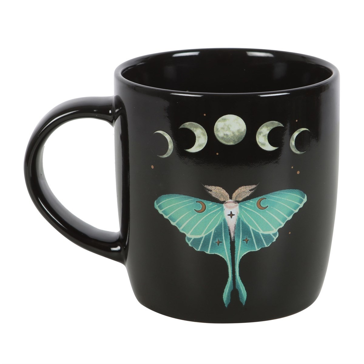 Luna Moth Print Mug Tea Coffee Cup Gift Midnight Triple Moon