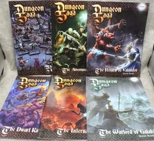 Dungeon Saga RULEBOOK 4 QUEST BOOKS and Adventurers Companion Mantic Games 28614