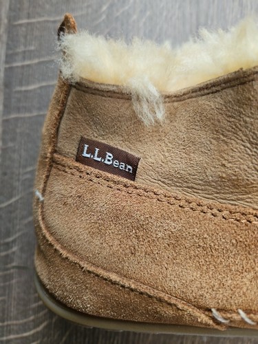 LL Bean Wicked Good Lodge Chukka Mens 9 Woman's 11 Brown Slippers Hard Sole - Picture 6 of 6