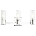 Midtown - 3 Light Bath Vanity in Contemporary Style - 17.5 Inches wide by 7.75