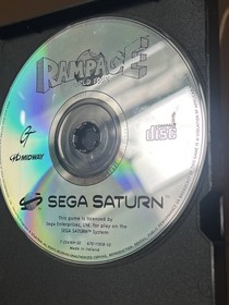 Sega Saturn Game - Rampage World Tour - PAL CIB & Manual By Midway UK Seller!