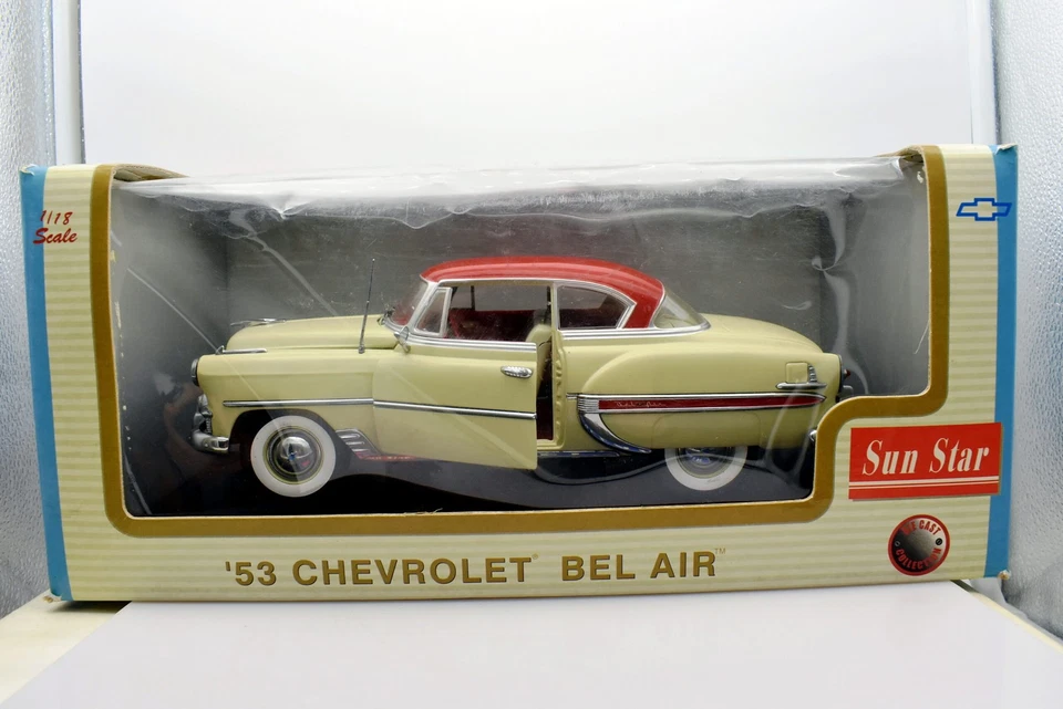 Modellino auto americane 1:18 Chevrolet bel air sun star diecast modellismo car - Immagine 2 di 4