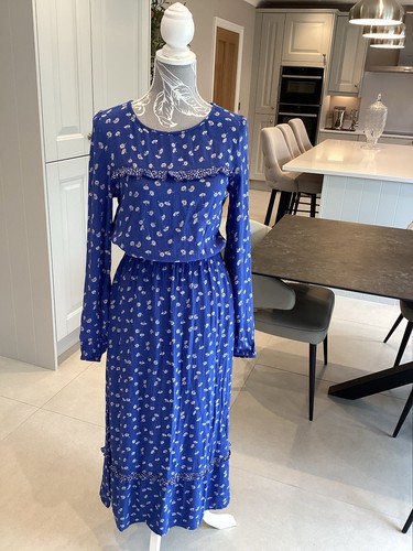 Fat Face Blue Midi Dress U.K. 8
