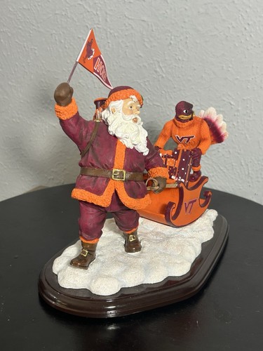 Virginia Tech Hokies 2003 Slavic Treasures University SANTA Figur Neu im Karton - Bild 4 von 16