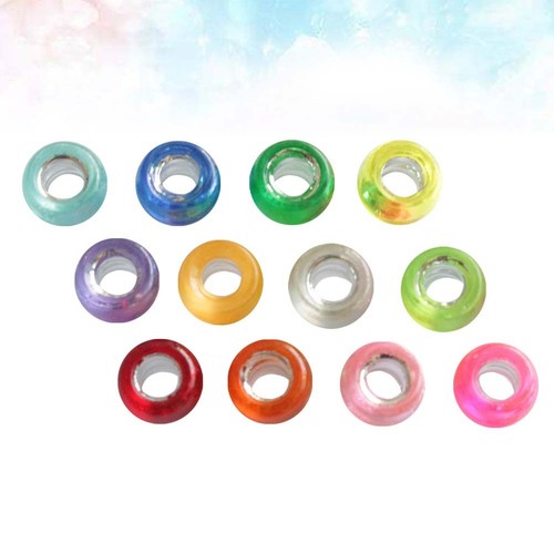 1000 Piezas Pulsera Hacer Perlas Collar Cuentas Colorido Acrílico Joyería - Imagen 12 de 12