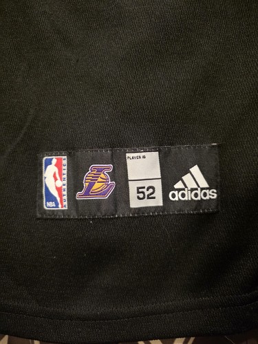 Kobe Bryant Authentic Stitched Adidas Lakers Jersey #24 Black Men's Size 52 - Picture 8 of 9