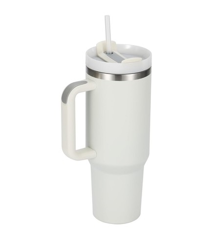 40oz Stainless Steel Vacuum Insulated Cup Travel Flask Coffee Mug Tumbler Straw - Picture 5 of 9