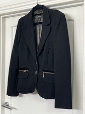 PENNYBLACK Black Wool Fitted Blazer 12