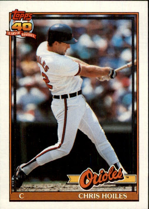 1991 Topps #42 Chris Hoiles - BB
