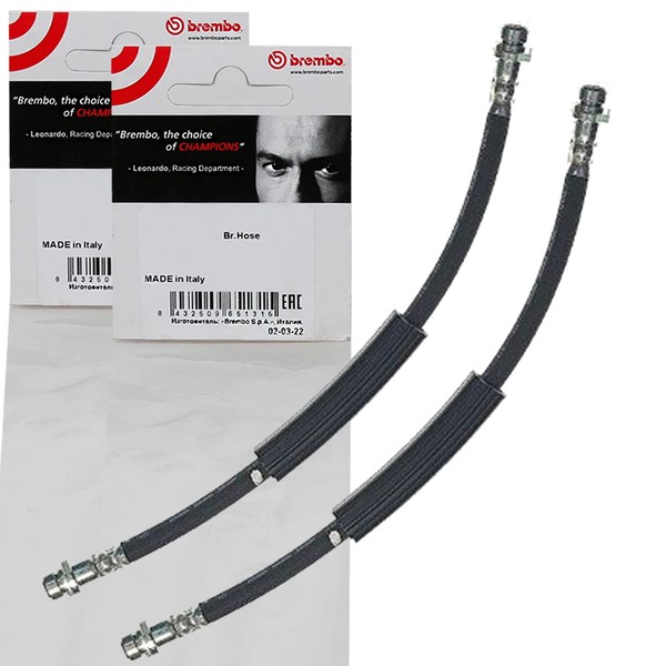 2X Brembo BremsschlÄUche Vorne Beidseitig Passend FÜR Ford Fusion Links+Rechts-image