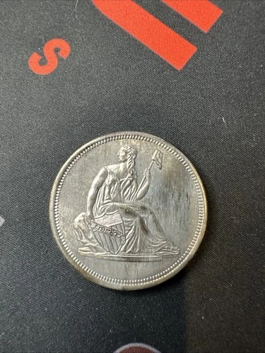 Vintage Seated Liberty 1 Troy oz .999 Fine Silver Round Ounce (A)