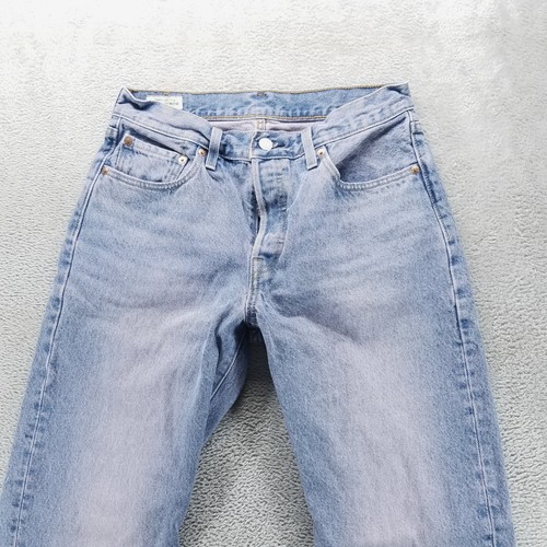 Levis 501 Jeans Womens 27 Blue 90s Straight Button Fly Light Wash High Rise - Picture 2 of 13