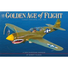 Carousel Calendars,  Golden Age of Flight 2026 Wall Calendar by Gladstone Media,