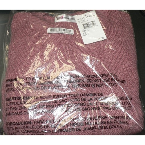 Suéter Algodón Emporium Niñas Punto Onda Cuello Redondo en Rosa Polvoriento Grande Precio de venta sugerido por el fabricante $36 - Imagen 2 de 3