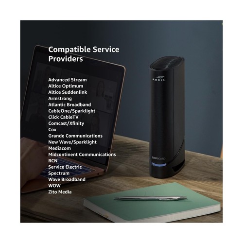 ARRIS SURFboard G20 DOCSIS 3.1 Wi-Fi 6 Cable Modem - 1.0 Gbps - 第 6/7 張圖片