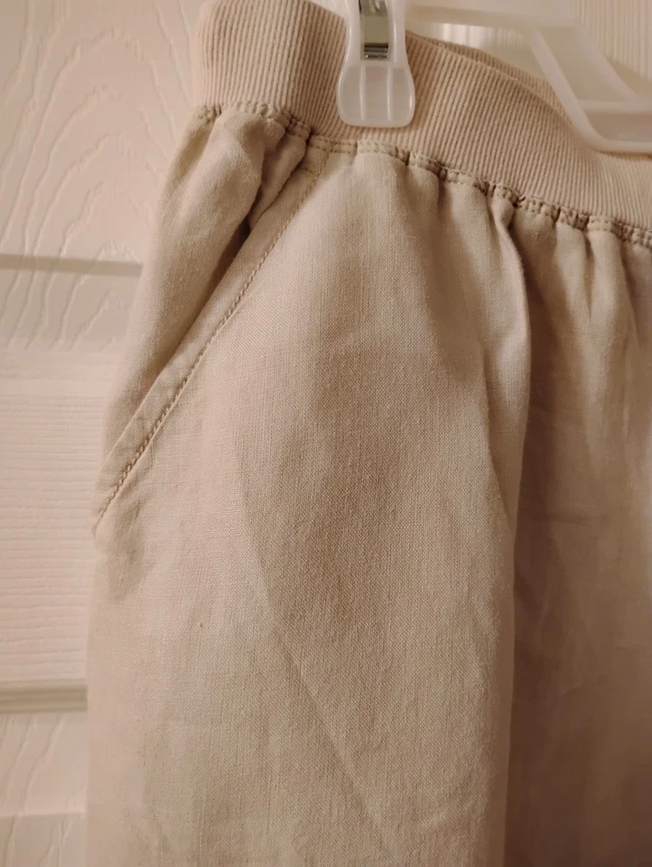 Sophie Max 100% Linen Pants Size L Drawstring 32/31 - Image 4 of 4