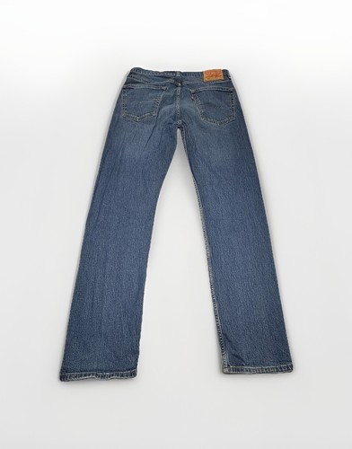 Levi’s 505 Mens 32x32 Jeans Regular Fit Straight Leg Medium Wash Blue Denim Levi - Picture 3 of 8