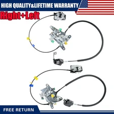 L&R Rear Door Latch Lock Cable Extended Cab For Ford F250 F350 Super Duty 99-07