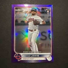 2022 Topps Chrome Update Series Rookie Royce Lewis #USC79 Purple Refractor (RC)