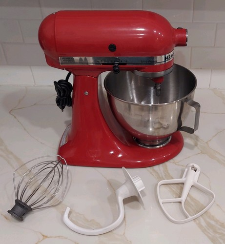 Kitchen Aid Standmixer ROT KSM90 Ultra Power mit Aufsätzen & Schüssel, KSM90ER