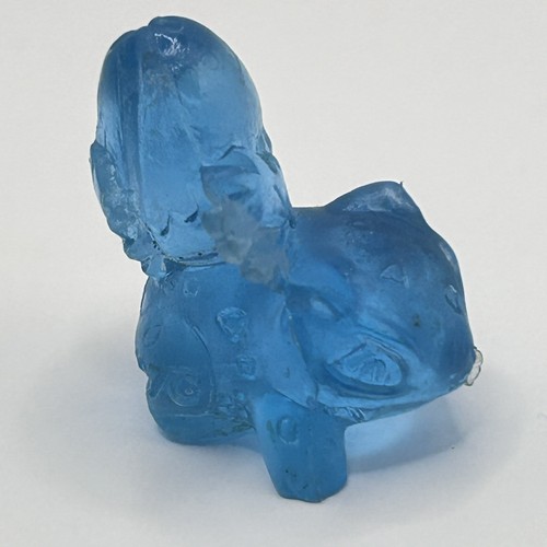 Ivysaur Vintage Pokemon Keshi Mini Figure Clear Blue Nintendo Bandai Japan - Picture 3 of 8