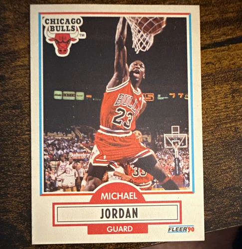 Fleer 1990-91 Michael Jordan #26 Chicago Bulls NBA Basketball Trading Card