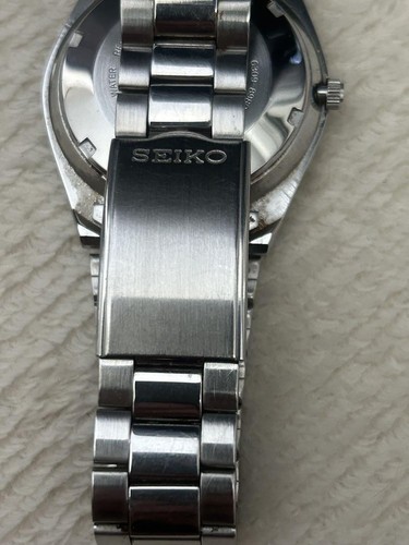 Seiko 5 Automatic Watch Black Dial Stainless Steel 38mm Used No Customs Fees US - Picture 4 of 5