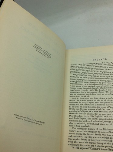 CASSELL'S NEW LATIN DICTIONARY - D.P. Simpson - 1959 - classical studies - Imagen 3 de 5
