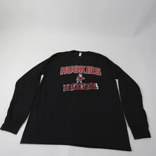 NIU Huskies Jerzees Long Sleeve Shirt Men's Black New