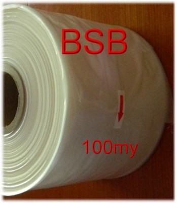 0,152 /m  2x Rollen  200mm breit x 250m  100 my  LDPE Schlauchfolie  transparent