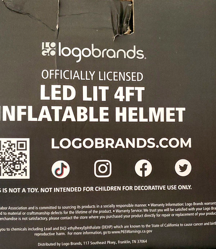 Michigan State Spartans Team Inflatable Lawn Helmet-NCAA Lawn Football Helmet - Bild 6 von 6