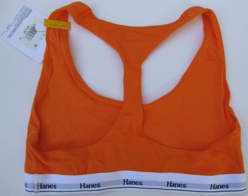 New Hanes Bralette Originals Breathable Stretch 95% Cotton MSO101/102 Sz M-2XL - Picture 3 of 10
