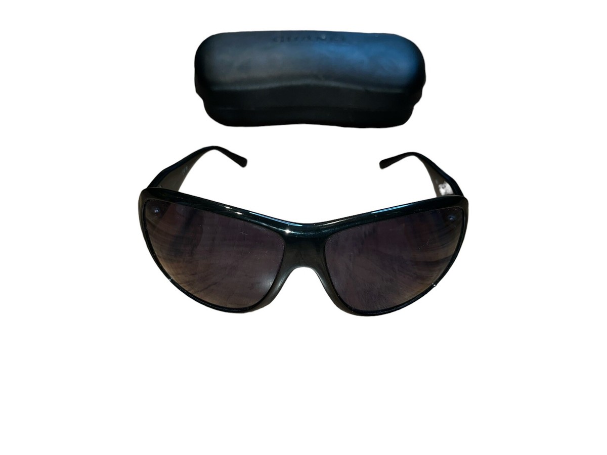 Vintage Chanel Unisex Sunglasses Black 2000's Y2K With Case Vintage Chanel Unisex Sunglasses Black 2000's Y2K With Case