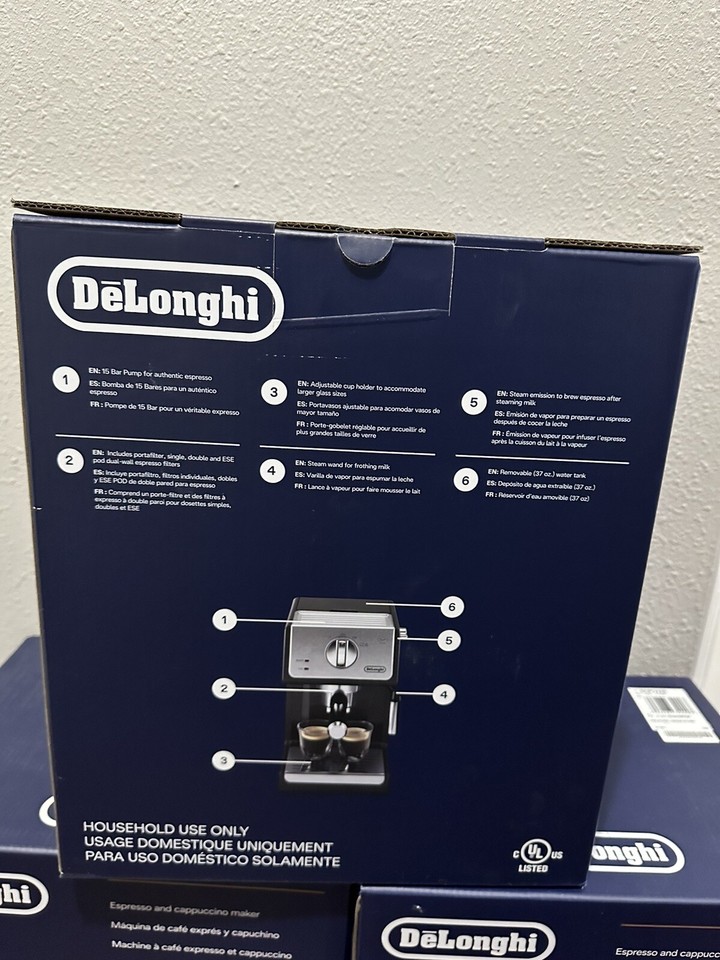 DeLonghi ECP3220 Espresso Machine Black 44387322003 eBay