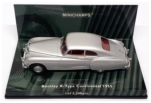 Minichamps 1/43 Scale 436 139421 - 1955 Bentley R-Type Continental - Silver - Picture 4 of 5