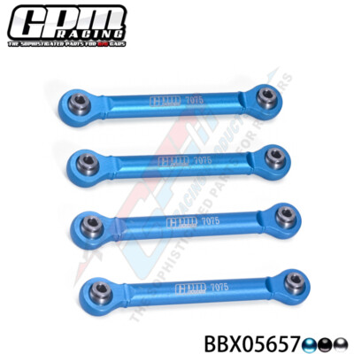 GPM Aluminum 7075 Rear Swing Arm Pull Rod For TAMIYA 1/10 BBX BB-01 58719