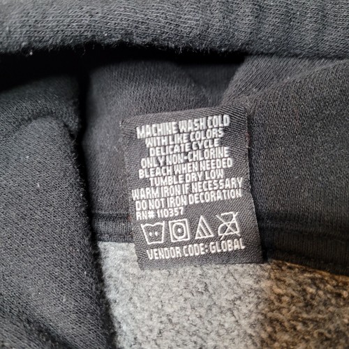 Enyce Hoodie Sweatshirt Mens Extra Large Black Gray White Sweater Y2K Streetwear - Picture 5 of 12