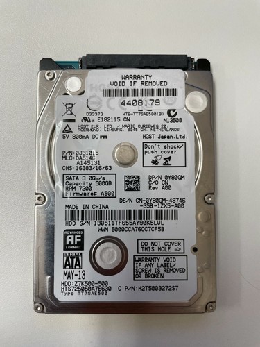 HTS725050A7E630 0J31015 MAY-13 CHINA  MLC DA5146   REV A00   PCB 0A90351 01 - Picture 1 of 2