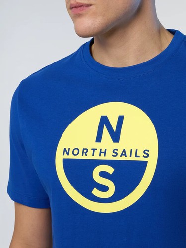 North Sails maglietta girocollo uomo in 5 colori cotone organico logo grande - Foto 17 di 30