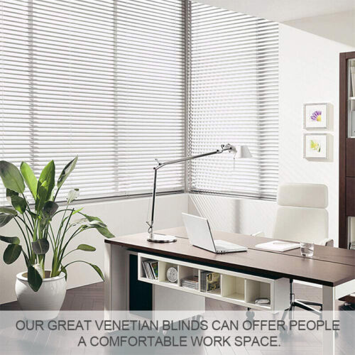 CLEARANCE Venetian Blinds 63mm Slats Blinds Privacy Shade Anti-UV Smooth White - Picture 4 of 11