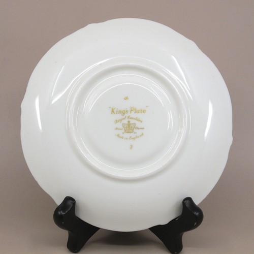 Juego(s) tazas y platillos King's Plate White & Gold de Royal Cauldon Bone China V9806 - Imagen 8 de 12