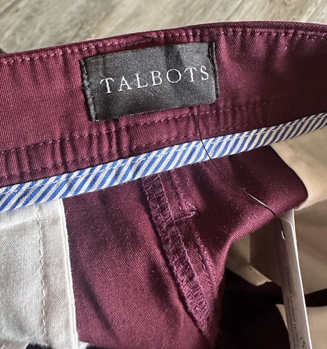 Talbots Pantalone Chino Donna Relaxed 14 Cotone Elasticizzato Righe Laterali Casual - Foto 4 di 24